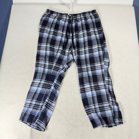 Croft & Barrow 2 pc Flannel Pajamas Woman XXL Button Top Drawstring Elas Waist - Picture 10 of 16